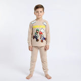 دفايه مطبوع قطعتين اولادي قطيفه الوان متعددة شتوي من دابليو اس اتش - WSH-101