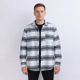 قميص كاروهات رجالي جوخ الوان متعددة شتوي من دابليو اس اتش - WSH-119