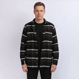 قميص كاروهات رجالي جوخ الوان متعددة شتوي من دابليو اس اتش - WSH-124