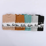 بلوفر مطبوع اولادي عجينه الوان متعددة شتوي من دابليو اس اتش - WSH-35