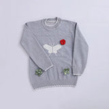 بلوفر مطبوع بناتي عجينه الوان متعددة شتوي من دابليو اس اتش - WSH-6