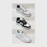 حذاء سنيكرز الوان متعددة فوندي جلد إسكاي مستورد ونعل PVC حقن حريمى جميع المواسم من الشماع - X-57