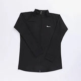 سويتشيرت سوسته مطبوع رياضي حريمى ستريتش لاميه اسود شتوي من يوجا - Yoga-2