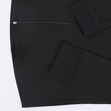 سويتشيرت سوسته مطبوع رياضي حريمى ستريتش لاميه اسود شتوي من يوجا - Yoga-2