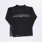 سويتشيرت نص سوسته مطبوع رياضي حريمى ستريتش لاميه اسود شتوي من يوجا - Yoga-4