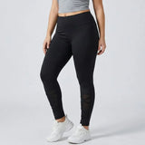 بنطلون شبكة رياضي حريمى ستريتش لاميه اسود شتوي من يوجا - Yoga-6