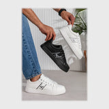 حذاء سنيكرز رجالى فوندي جلد إسكاي مستورد ونعل PVC حقن الوان متعددة جميع المواسم من إس آند كيه يويو ميكس - Z-1163