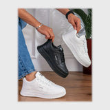 حذاء سنيكرز رجالى فوندي جلد إسكاي مستورد ونعل PVC حقن الوان متعددة جميع المواسم من اس اند كيه يويو ميكس - Z-7019N