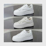 حذاء سنيكرز حريمى فوندي جلد إسكاي مستورد ونعل PVC حقن الوان متعددة جميع المواسم من نيو لوك - Z25838