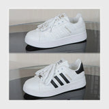 حذاء سنيكرز حريمى فوندي جلد إسكاي مستورد ونعل PVC حقن الوان متعددة جميع المواسم من نيو لوك - Z25860