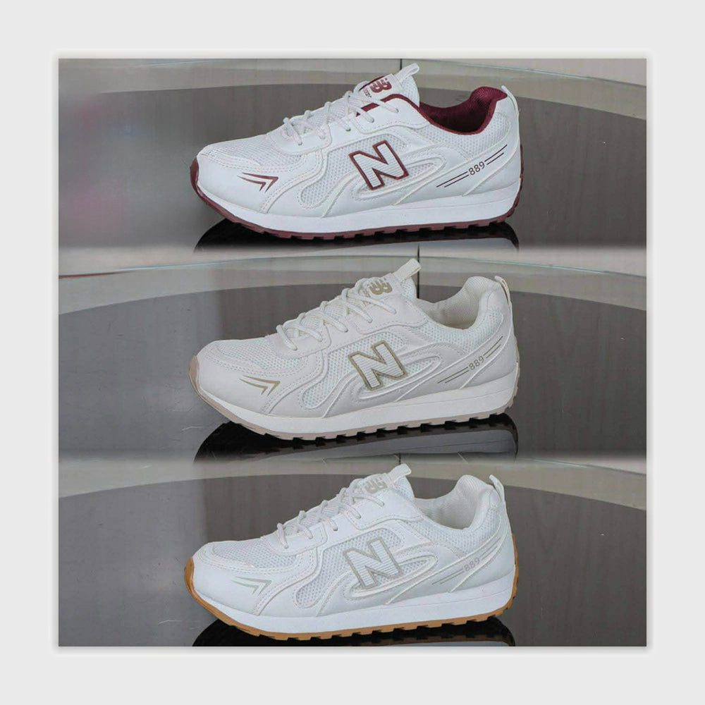 حذاء سنيكرز حريمى فوندي جلد إسكاي مستورد ونعل PVC حقن الوان متعددة جميع المواسم من نيولوك - Z25977