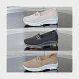 حذاء سنيكرز حريمى فوندي تريكو خيط مستورد ونعل PVC حقن الوان متعددة جميع المواسم من كيوكيو - ZB17602