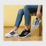 حذاء سنيكرز حريمى فوندي تريكو خيط مستورد ونعل PVC حقن الوان متعددة شتوى من الطائر - Zz02