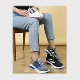 حذاء سنيكرز حريمى فوندي تريكو خيط مستورد ونعل PVC حقن الوان متعددة شتوى من الطائر - ZZ08