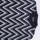 بلوفر طويل زجزاج حريمى تريكو كحلي شتوي من اتش - Zegzag