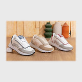 حذاء سنيكرز بناتى فوندي جلد إسكاي مستورد ونعل PVC حقن الوان متعددة جميع المواسم من بيكو - a-17011