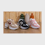 حذاء سنيكرز بناتى فوندي جلد إسكاي مستورد ونعل PVC حقن الوان متعددة جميع المواسم من بيكو - a-254