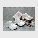 حذاء سنيكرز بناتى فوندي جلد إسكاي مستورد ونعل PVC حقن الوان متعددة جميع المواسم من إس آند كيه يويو ميكس - a-353nbs2