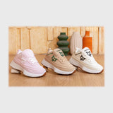 حذاء سنيكرز بناتى فوندي جلد إسكاي مستورد ونعل PVC حقن الوان متعددة جميع المواسم من بيكو - a-6752