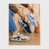 حذاء سنيكرز رجالى فوندي جلد إسكاي مستورد ونعل PVC حقن الوان متعددة جميع المواسم من بيكو - b-12026