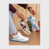 حذاء سنيكرز رجالى فوندي جلد إسكاي مستورد ونعل PVC حقن الوان متعددة جميع المواسم من بيكو - b-12027