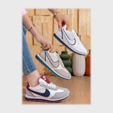 حذاء سنيكرز حريمى فوندي جلد إسكاي مستورد ونعل PVC حقن الوان متعددة جميع المواسم من بيكو - b-15012