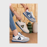 حذاء سنيكرز حريمى فوندي جلد إسكاي مستورد ونعل PVC حقن الوان متعددة جميع المواسم من بيكو - b-15014