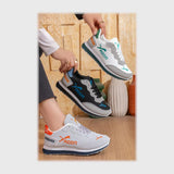 حذاء سنيكرز حريمى فوندي جلد إسكاي مستورد ونعل PVC حقن الوان متعددة جميع المواسم من بيكو - b-15027