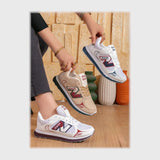 حذاء سنيكرز حريمى فوندي جلد إسكاي مستورد ونعل PVC حقن الوان متعددة جميع المواسم من بيكو - b-15032