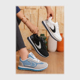 حذاء سنيكرز حريمى فوندي جلد إسكاي مستورد ونعل PVC حقن الوان متعددة جميع المواسم من بيكو - b-15040