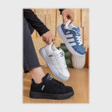 حذاء سنيكرز حريمى فوندي جلد إسكاي مستورد ونعل PVC حقن الوان متعددة جميع المواسم من بيكو - b-16017