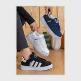 حذاء سنيكرز حريمى فوندي جلد إسكاي مستورد ونعل PVC حقن الوان متعددة جميع المواسم من بيكو - b-16018