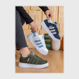 حذاء سنيكرز حريمى فوندي جلد إسكاي مستورد ونعل PVC حقن الوان متعددة جميع المواسم من بيكو - b-16020