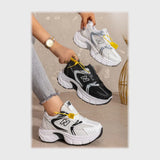 حذاء سنيكرز حريمى فوندي جلد إسكاي مستورد ونعل PVC حقن الوان متعددة جميع المواسم من بيكو - b-181