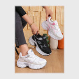 حذاء سنيكرز حريمى فوندي جلد إسكاي مستورد ونعل PVC حقن الوان متعددة جميع المواسم من بيكو - b-195