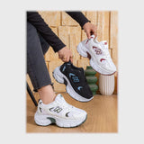 حذاء سنيكرز حريمى فوندي جلد إسكاي مستورد ونعل PVC حقن الوان متعددة جميع المواسم من بيكو - b-198