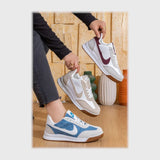 حذاء سنيكرز حريمى فوندي جلد إسكاي مستورد ونعل PVC حقن الوان متعددة جميع المواسم من بيكو - b-7050