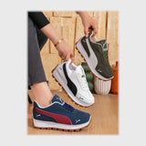 حذاء سنيكرز حريمى فوندي جلد إسكاي مستورد ونعل PVC حقن الوان متعددة جميع المواسم من بيكو - b-7476