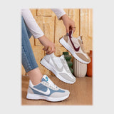 حذاء سنيكرز حريمى فوندي جلد إسكاي مستورد ونعل PVC حقن الوان متعددة جميع المواسم من بيكو - b-7765