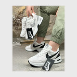 حذاء سنيكرز حريمى فوندي جلد إسكاي مستورد ونعل PVC حقن الوان متعددة جميع المواسم من لابتوب - b30