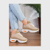 حذاء سنيكرز حريمى فوندي إسكاي مستورد ونعل PVC حقن الوان متعددة كل المواسم من جاست - b402