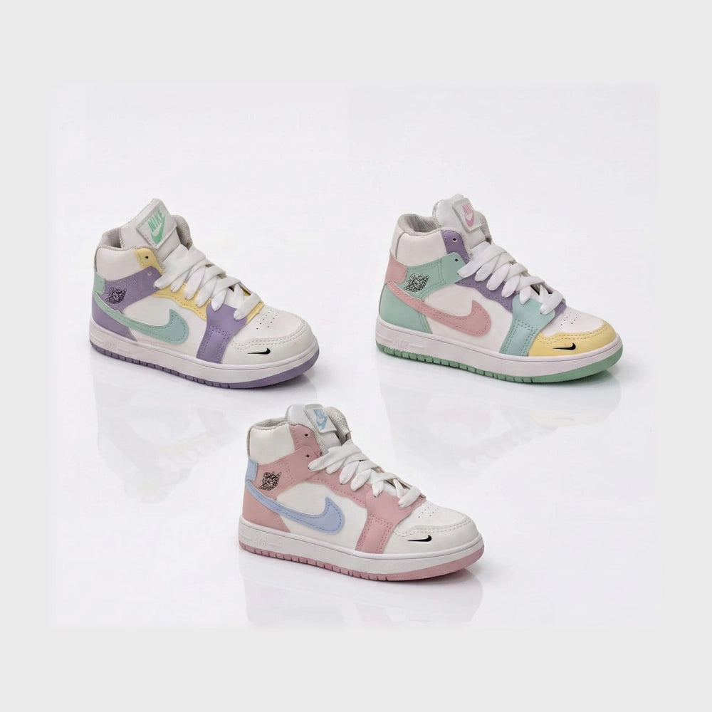 حذاء سنيكرز اطفالى فوندي جلد إسكاي مستورد ونعل PVC حقن الوان متعددة جميع المواسم من الشماع - c-7