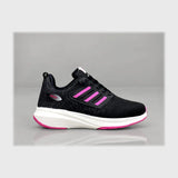 حذاء سنيكرز حريمى فوندي تريكو خيط مستورد ونعل PVC حقن ألوان متعددة جميع المواسم من كومفورت - cm-175-3w