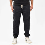 بنطلون شروال رجالي جينز رباعية 98% قطن 2% ليكرا رمادي غامق جميع المواسم من إيجي وير جينز - crm02-475-dark grey