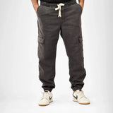 بنطلون شروال رجالي جينز رباعية 98% قطن 2% ليكرا رمادي فاتح جميع المواسم من إيجي وير جينز - crm02-475-light grey