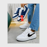 حذاء سنيكرز رجالى فوندي جلد إسكاي مستورد ونعل PVC حقن الوان متعددة جميع المواسم من لابتوب - d72