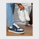 حذاء سنيكرز رجالى فوندي جلد إسكاي مستورد ونعل PVC حقن الوان متعددة جميع المواسم من لابتوب - d74