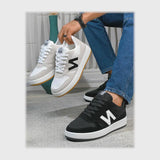 حذاء سنيكرز رجالى فوندي جلد إسكاي مستورد ونعل PVC حقن الوان متعددة جميع المواسم من لابتوب - d75