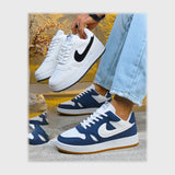 حذاء سنيكرز رجالى فوندي جلد إسكاي مستورد ونعل PVC حقن الوان متعددة جميع المواسم من لابتوب - d78