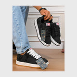 حذاء سنيكرز رجالى فوندي جلد إسكاي مستورد ونعل PVC حقن الوان متعددة جميع المواسم من لابتوب - d79